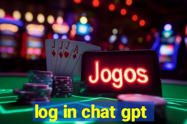 log in chat gpt