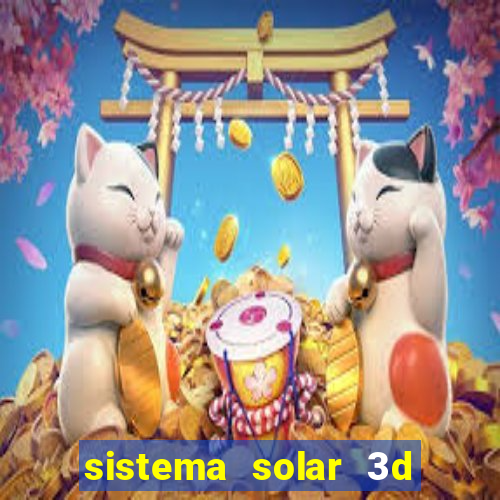 sistema solar 3d em movimento