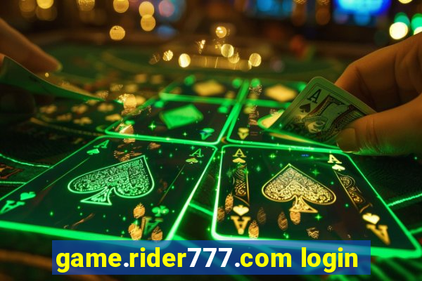 game.rider777.com login