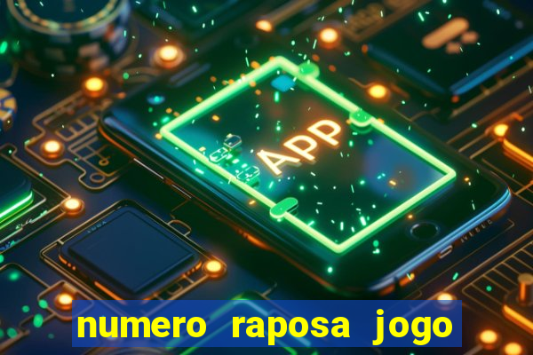 numero raposa jogo do bicho