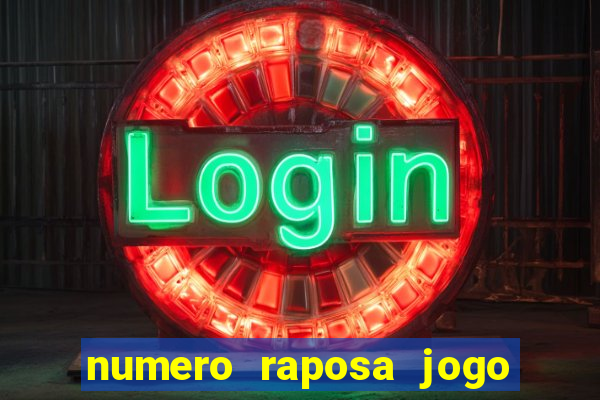 numero raposa jogo do bicho